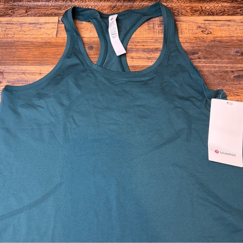 Lululemon Women’s Swiftly Tech Racerback Tank Top 2.0 Size 12 Teal NWT